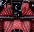 Custome Car Mats Accessories All Weather Floor mats Compatible with Automotive Floor Mats Passenger car mats (Wine red)