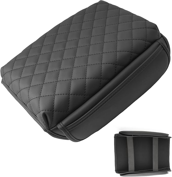 SXCY 2023 2024 2025 2026 Chevy Colorado Armrest Cover for 2024 2025 2026 Chevy Colorado LT/WT/Trail BOSS/Z71/ZR2 Accessories Colorado Center Console Cover Armrest Console Pad (with Pockets)