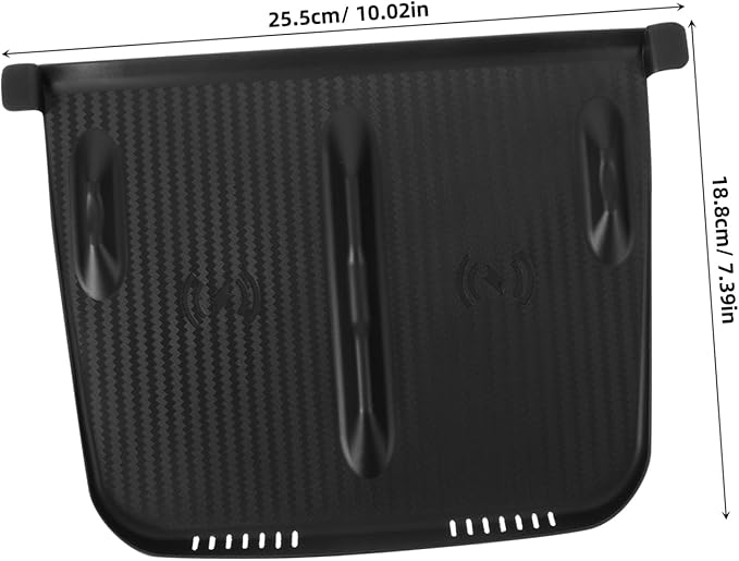 IMIKEYA Center Console Wireless Charger Mat Slip Silicone Pad for Model y Quick Installation Compatible Induction Charging Elegant Design for Car Accessories