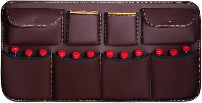 PU Cloth Automotive Organizers Quick Installation Hanging Pocket Fabric Storage Bag for Trip Storage Bag