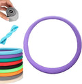 Cool Non-Slip Silicone Steering Wheel Protector - Black Thin Stretchy Car Cover, Universal Fit, Easy to Clean, Silent (Purple)