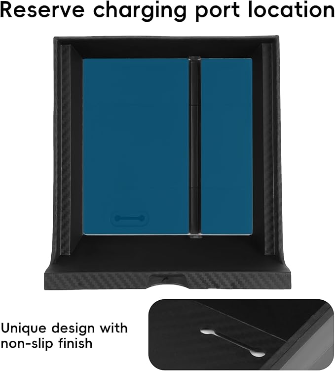 BurtyPokie 2021-2024 Tesla Model Y Center Console Organizer Tray Compatible with 2021-2023 Tesla Model 3 Center Console Tray,Tesla Highland Accessories