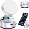 Vacuum Magnetic Suction Phone Holder,Upgraded 360° Adjustable Suction Cup Car Phone Mount,Hands-Free Cell Phone Holder for Car/Gym/Mirror/Smooth Surface,Compatible with iPhone 16/15/14/13/12 （white)