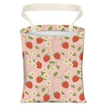 AXZOPDE Cute Car Trash Can, Hanging Canvas Car Back Seat Organizer and Storage Bag, Funny Car Trash Bag For Travelling, Outdoor Cute Strawberry Leaf