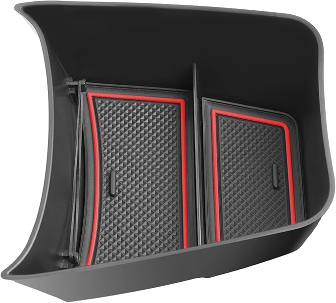 SKTU for 2024 2025 2026 Chevy Trax Center Console Organizer 2024 2025 2026 Trax Console Tray 2024 2025 2026 Chevy Trax Lower Console Tray 2024 2025 2026 Chevy Trax Accessories (Red)