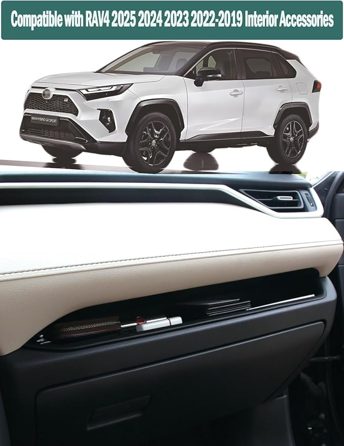 HZCZLO Glove Box Organizer Tray Compatible with Toyota RAV4 2023 2022 2021 2020 2019 Accessories Passenger Storage Insert Mat,Passenger Storage Organizer for Toyota RAV4