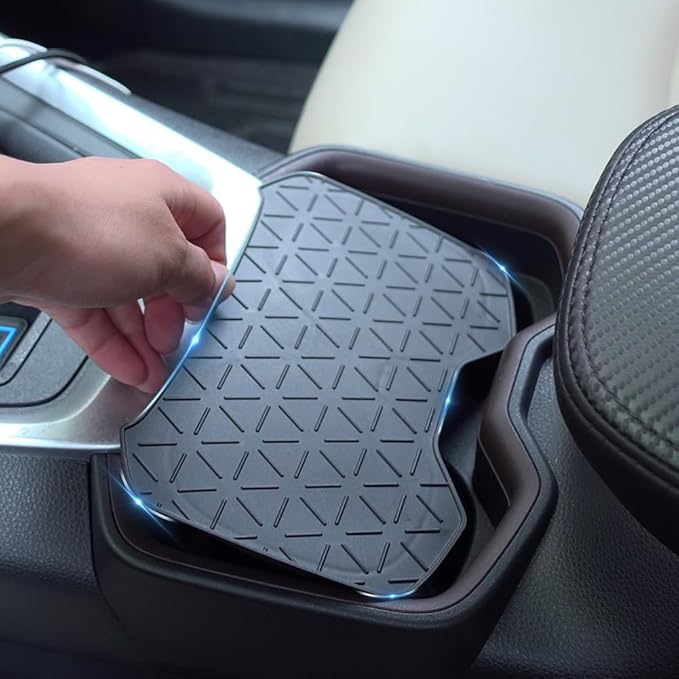 HZCZLO Coasters Storage Tray Cup Holder Tray Center Console Storage Tray Compatible with Toyota RAV4 Accessories 2024-2019 Cup Holder Cover
