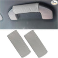 2PCS Car Inside Door Handle Protector, Colorful Soft Fluff Car Pull Handle Cover, Anti-Scratch Grab Handle Wrap, Car Interior Decoration Accessories for Women Men (Grey)