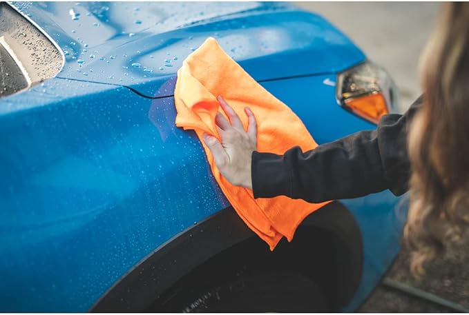 The Rag Company - Car Wash Microfiber Towel - Professional Detailing & Drying Towels, Lint-Free, Streak-Free, 320gsm, 16x27in, Midnight (Wholesale Case of 125)