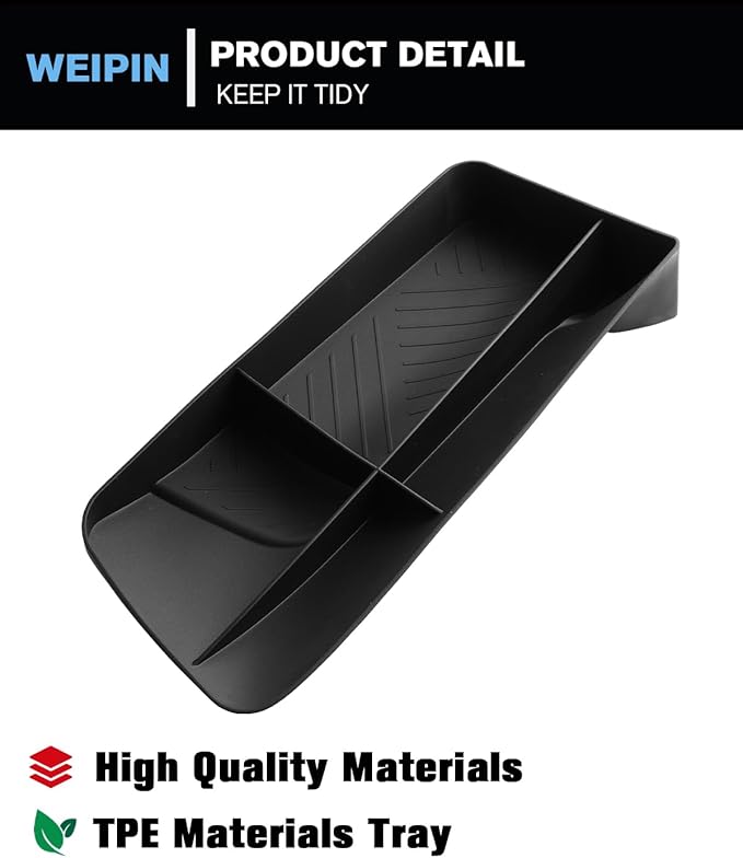 WEIPIN for Center Console Screen Organizer Tray TPE Materials Compatible with 2024-2026 L EXUS TX350/TX350h/TX450h+/TX500h