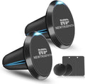 Mini Aluminum Alloy Car Vent Phone Mount Holder - N52 Super Strong Magnet Universal Compatible with for iPhone 17 Pro/16/15/14, Samsung Galaxy, iPad & mini Tablets - 2 Pack (Black)