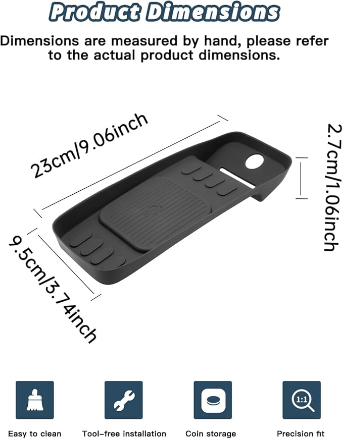 2026 Palisade Wireless Charging Pad for Hyundai Palisade 2026 Accessories Anti-Slip Wireless Silicone Mat Compatible with 2026 Hyundai Palisade Calligraphy/Limited/XRT Pro(Only for 7-seat version)