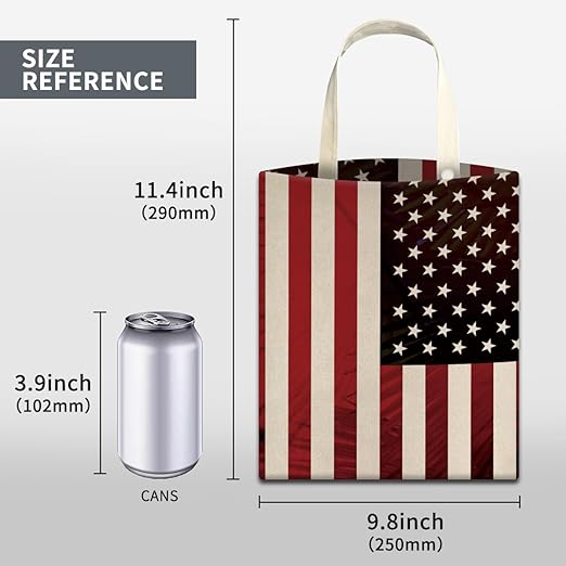 Car Trash Can, Cute Car Trash Bag, Hanging Car Organizer and Storage Bag, Trash Bin for Car Accessories, Vehicle, Travelling, Camping Retro American Flag