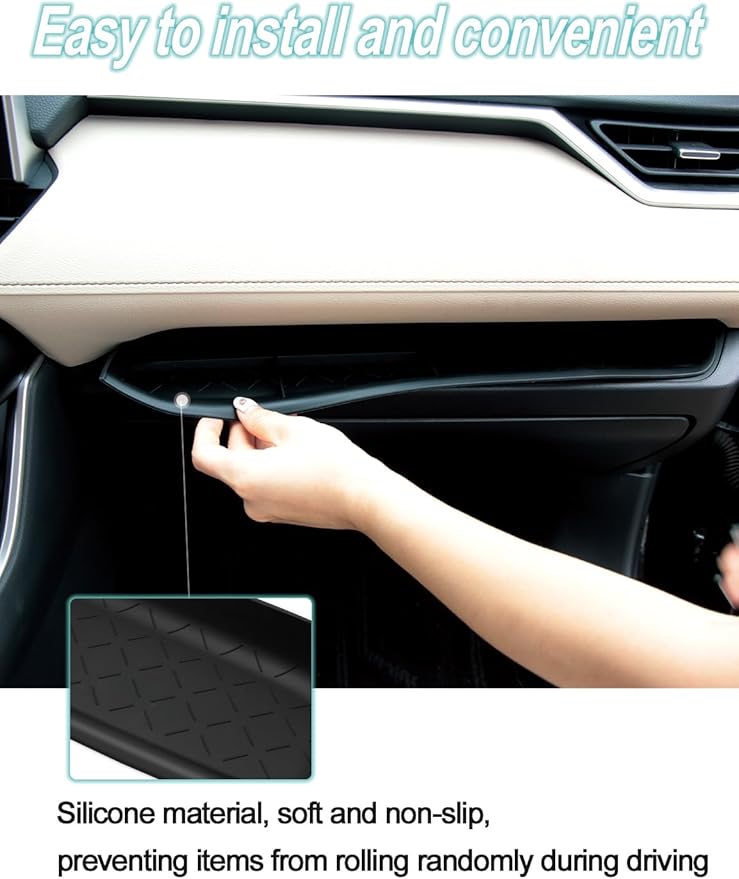HZCZLO Glove Box Organizer Tray Compatible with Toyota RAV4 2023 2022 2021 2020 2019 Accessories Passenger Storage Insert Mat,Passenger Storage Organizer for Toyota RAV4