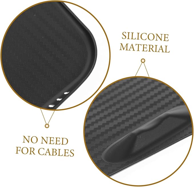 Zerodeko Charging Mat for Model -Skid Silicone Phone Pad for Center Console Easy Installation Elegant Design Keeps Devices Secure During Driving