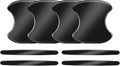 Car Door Handle Scratch Protectors Edge Guards, Reflective Anti-Scratch Door Bowl Handle Stickers Universal for Cars SUVs Trucks Doors Entry Guard Automotive Exterior Accessories (Black, 8PCS)