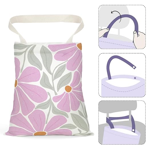 Pykfrhh Abstract Floral Car Trash Can, Car Trash Bag Hanging, Waterproof Cars Back Seat Hanging Organizer and Storage Trash Bags for Vehicle Travelling Camping