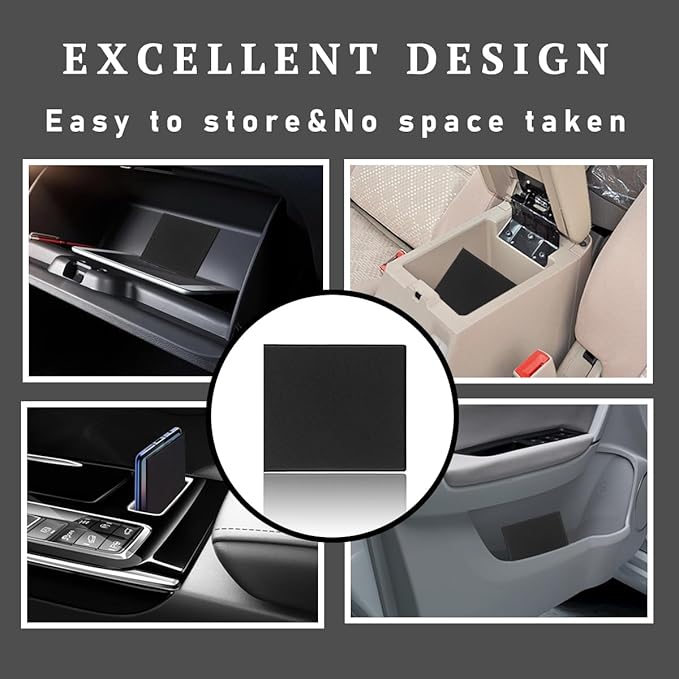 4 PCS Car Registration and Insurance Holder, 10.6''×4.8'' Essential Auto Card Glove Box Organizer with Closure, Vehicle Interior Accessories Perfect for Documents, Cards