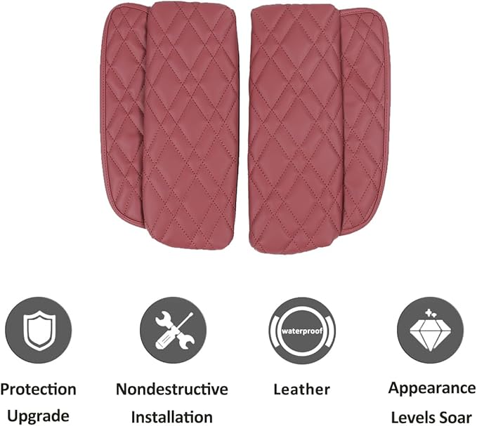 Car Center Console Pad for BMW X5 G05 X6 G06 X7 G07 2019-2023 Car Armrest Cover Leather Cushion Waterproof Car Armrest Seat Box Protector Accessories (Style C)