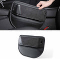 BETTERHUMZ Car Seat Gap Filler Organizer Compatible with BMW BMW G30 G20 F40 G21 G28 G11 G12 Z4 G32 G29 X1 X2 X3 X4 Series for Alcantara Car Side Seat Storage Box Accessories (carbon leather)