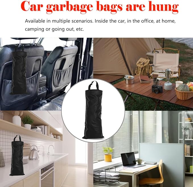 2PCS Car Trash Can For Back Seat, Car Trash Bag, Trash Bin, Car Trash Bag Hanging, Convenient Hanging, Durable, Suitable For Car, Office, Etc