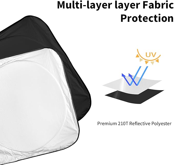 Custom Fit 2019-2024 2025 Subaru Forester SUV, Crossover, Base, Premium, Sport, Limited Sun Visor Accessories Sun Shade Sunshade Windshield Cover, Window Shade for Forester Blocks UV Protector Shield