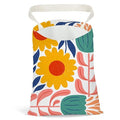 Pykfrhh Danish Floral Car Trash Can, Car Trash Bag Hanging, Waterproof Cars Back Seat Hanging Organizer and Storage Trash Bags for Vehicle Travelling Camping