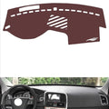 Leather Dashboard Cover Compatible with Volvo XC60（Speaker、Warning Light） 2011-2017,Dash Board Cover mat Anti-Slip Sun-Proof and dust-Proof(Brown)