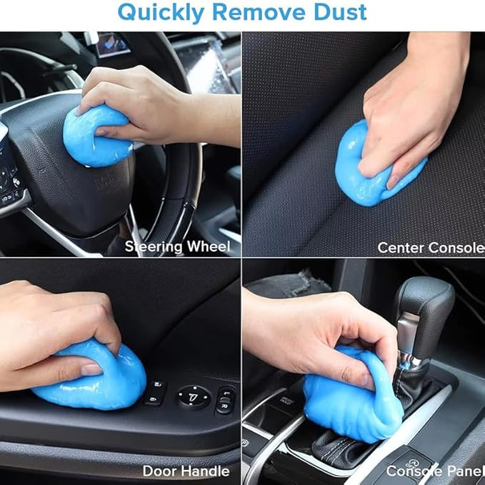 Car Cleaning Gel Compatible with Kia EV9, 200g Detailing Putty for Auto Vents, Dashboard, Cup Holders - Reusable Multifunctional Dust Remover,200g*2