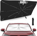 2025 Upgrade Windshield Sun Shade Umbrella Custom Fit RAV4 2019-2025 Foldable UV Protection Car Cover, Emergency Rain Shield & Dashboard Protector - Durable Auto Accessory