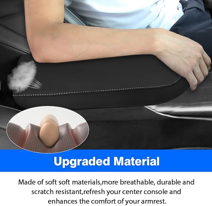 Autorder Center Console Cover for 2022 2023 2024 2025 Lexus NX NX 250/NX 350/NX 350h/NX 450h+ Accessories Armrest Cover Anti-Scratch Leather Middle Console Pad Armrest Protector