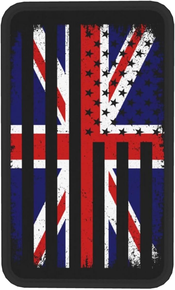 Car Armrest Cover America and Britain British Flag Combine Armrest Seat Handrail Box Cover Auto Center Console Pad Cushion Universal Decoration Protector Accessories