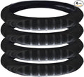 Mytee Products 4 Pack 18" Semi Truck Steering Wheel Cover for Heavy-Duty Trucks - Extra Large Black 18" Steering Wheel Cover Sweatproof, Breathable and Anti-Slip Grip - Vehicle Accessories