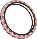 Neoprene Steering Wheel Cover Puppy Dogs Car Steering Wheel Cover Universal Fit for Most Cars