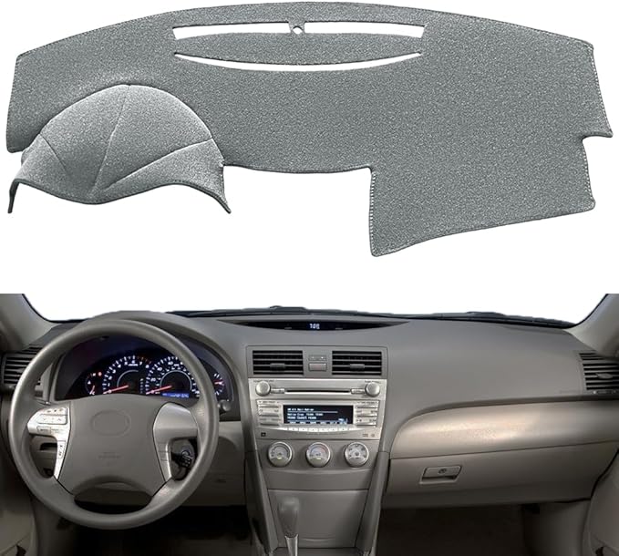 Dash Cover Mat Pad Custom Fit for Toyota Camry 2007 2008 2009 2010 2011 Dashboard Cover Carpet Cap Protector (Dark Gray) Y27