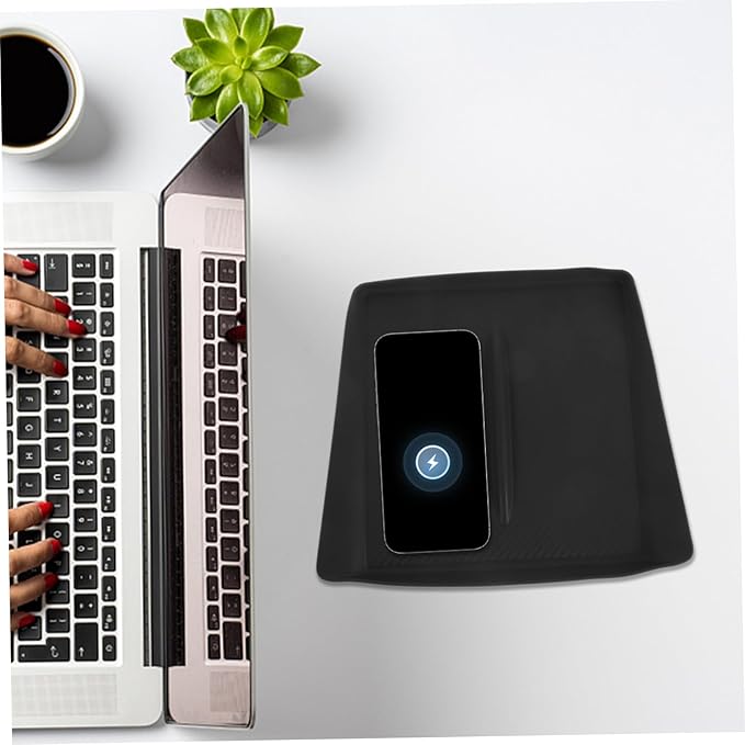 Silicone Cordless Charging Pad for Soft Design for Effortless Phone Charging Your Car Interior