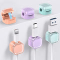 AhaStyle Magnetic Cable Organizer [1s Lock] 6 Pack Cord Holders Cable Clips Strong Adhesive Hide Cable Cord Keeper Adhesive Wire Organizer Keeper for Nightstand Kitchen Car Office