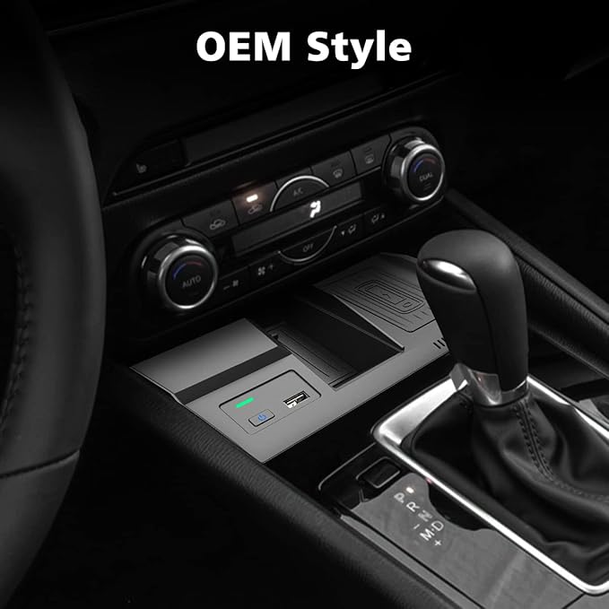CreekT Wireless Car Charger for Mazda CX5 CX-5 2017-2025 Center Console Accessories, Wireless Phone Charging Pad for Mazda CX5 2017 2018 2019 2020 2021 2022 2023 2024 2025