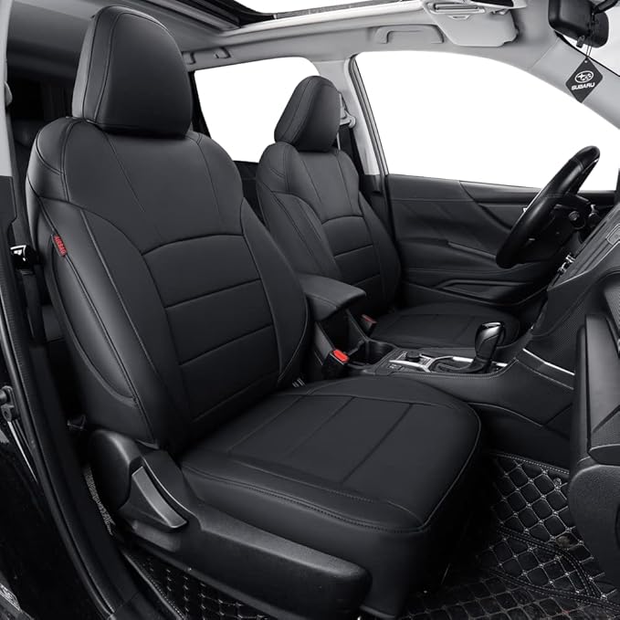coverdream Custom Seat Covers Compatible with Select Subaru Legacy 2010 2011 2012 2013 2014 Models - Leatherette (Black,Full Set)