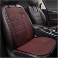Car Seat Cushion, Leather Soft Breathable Non-Slip Vehicle Front Driver Seat Cover Pad, Comfortable Auto Interior Chair Protector Cushion, Universal for Truck SUV Sedan (Coffee)