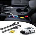 LLXGAB 【Compatible with Toyota Corolla】 Seat Gap Filler,No Drop Seat Guard Compatible with Toyota Corolla,Drop Seat Guards for Cars(2Pcs),Emergency Keychain Car Escape Tool(2Pcs)