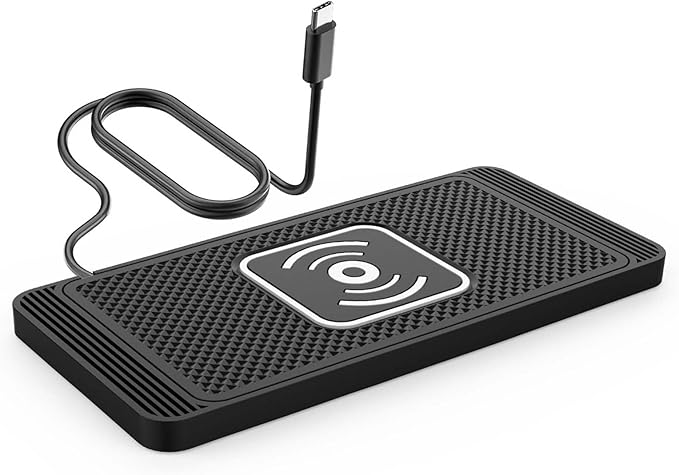Wireless Car Charger Pad for Nissan Leaf 2011-2026, Type-C/USB 15W Car Wireless Charger Non-Slip Cordless Charging Mat Car Accessories, B-30cm Type-C Interface
