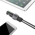 PRO 33 Watt Car Kit Compatible with LG 16T90Q-K.AAG6U1 Plus Data, Durable Quick Adaptive Fast Charging Dual USB-C/MicroUSB Long 4ft Cables