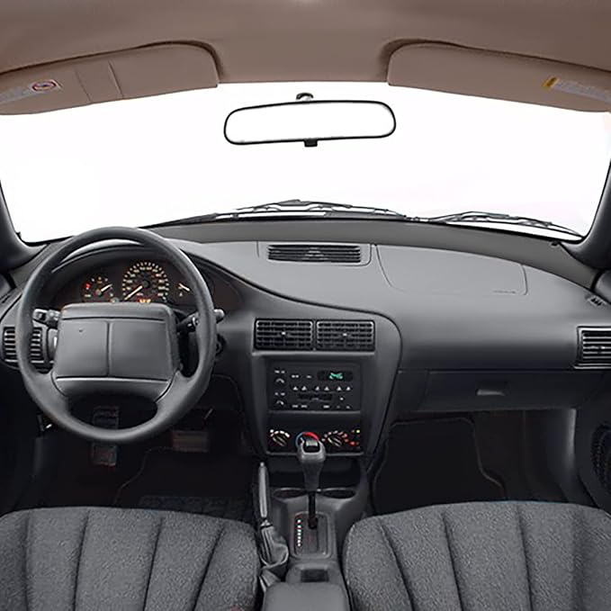 DNA MOTORING Dash Cover Overlay Compatible with 95-05 Cavalier, Graphite Dash Board Cover Cap Bezel, ZTL-Y-0237