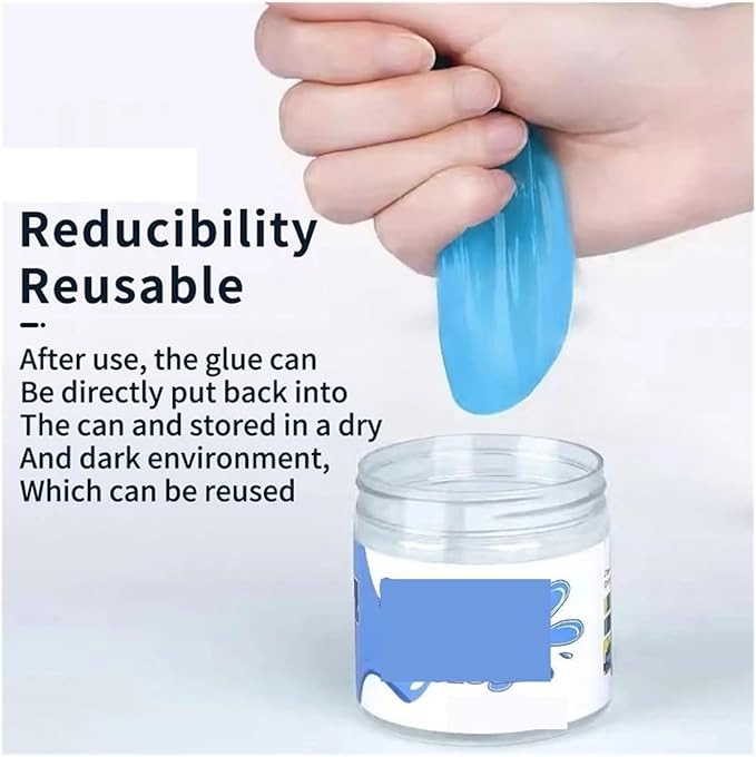 Soft Adhesive Car Cleaning Gel for Interior Removal - Effective Car Detailing(Xj240409828-1pc-001)