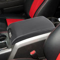XITER 1PC Leather Center Console Armrest Box Cover Waterproof Cushion Pad for F150 2009-2014 Not Fit Jump Seat Console(Carbon Fiber)