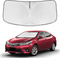 for Toyota Corolla 2009-2013 Windshield Sun Shade - 4 Layers Car Sunshades for Front Windows Shade Cover Custom Fit Corolla Sun Visor 240T Retractable Shade Blocks UV Rays Car Accessories