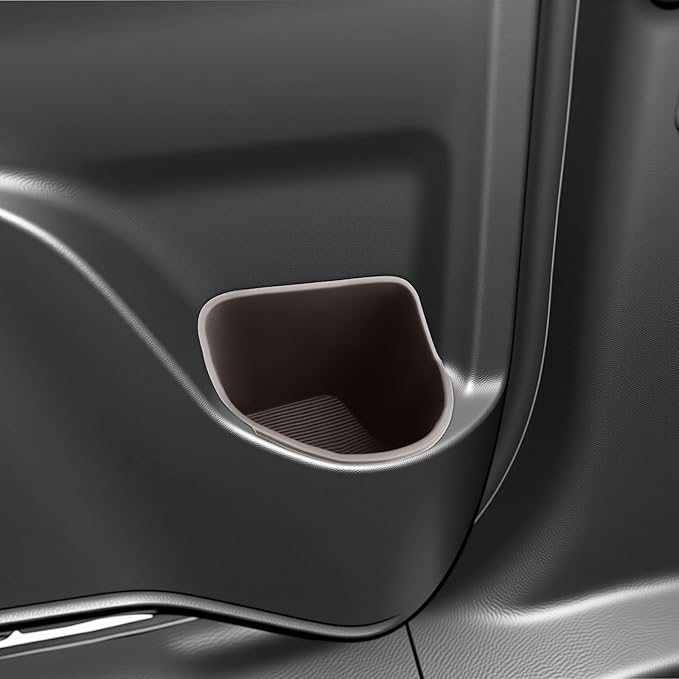 SKTU 2PCS for 2021-2026 Toyota Sienna Cup Holder 2021-2026 Sienna Door Cup Holder Toyota Sienna 2024 2025 2026 Accessories Durable Rubber Door Storage Box Sienna Side Storage Box