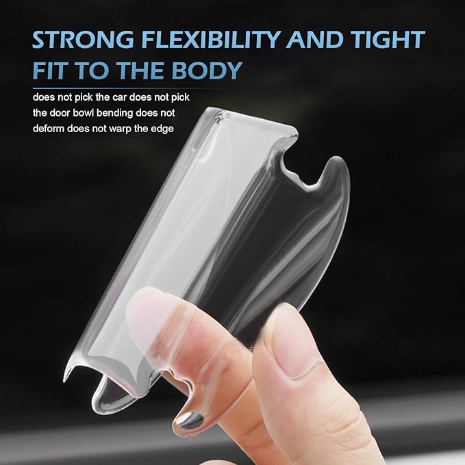 8PCS Car Door Handle Protector, Transparent Handle Bowl Scratch Protector, Car Door Cup Waterproof Anti-Scratches Sticker, Universal for Sedan, SUV