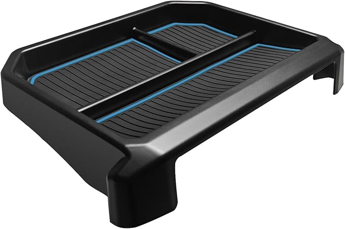 Muslogy Dashboard Storage Box Compatible with 2024 2025 Tacoma & 2025 4Runner Accessories Center Console Organizer w/ 8-inch Screen for SR SR5 TRD PreRunner TRD Sport Off-Road Pro Trailhunter (Blue)